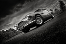 Aston Martin DB4 - Black and White